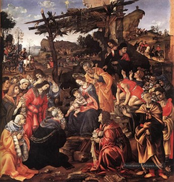 Adoration des Mages 1496 Christianisme Filippino Lippi Peinture à l'huile